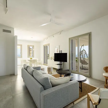 Stunning New With Great Pool Area, Magnificent Panoramic Sea View - Paros Вилла Алики