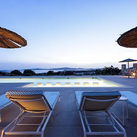 Stunning New With Great Pool Area, Magnificent Panoramic Sea View - Paros ヴィラ