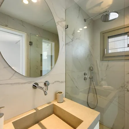 Vila Stunning New With Great Pool Area, Magnificent Panoramic Sea View - Paros Angairiá