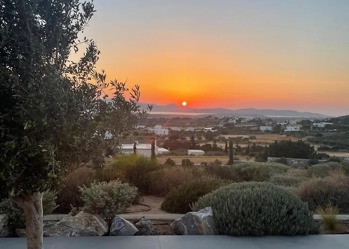 Stunning New With Great Pool Area, Magnificent Panoramic Sea View - Paros Вилла *